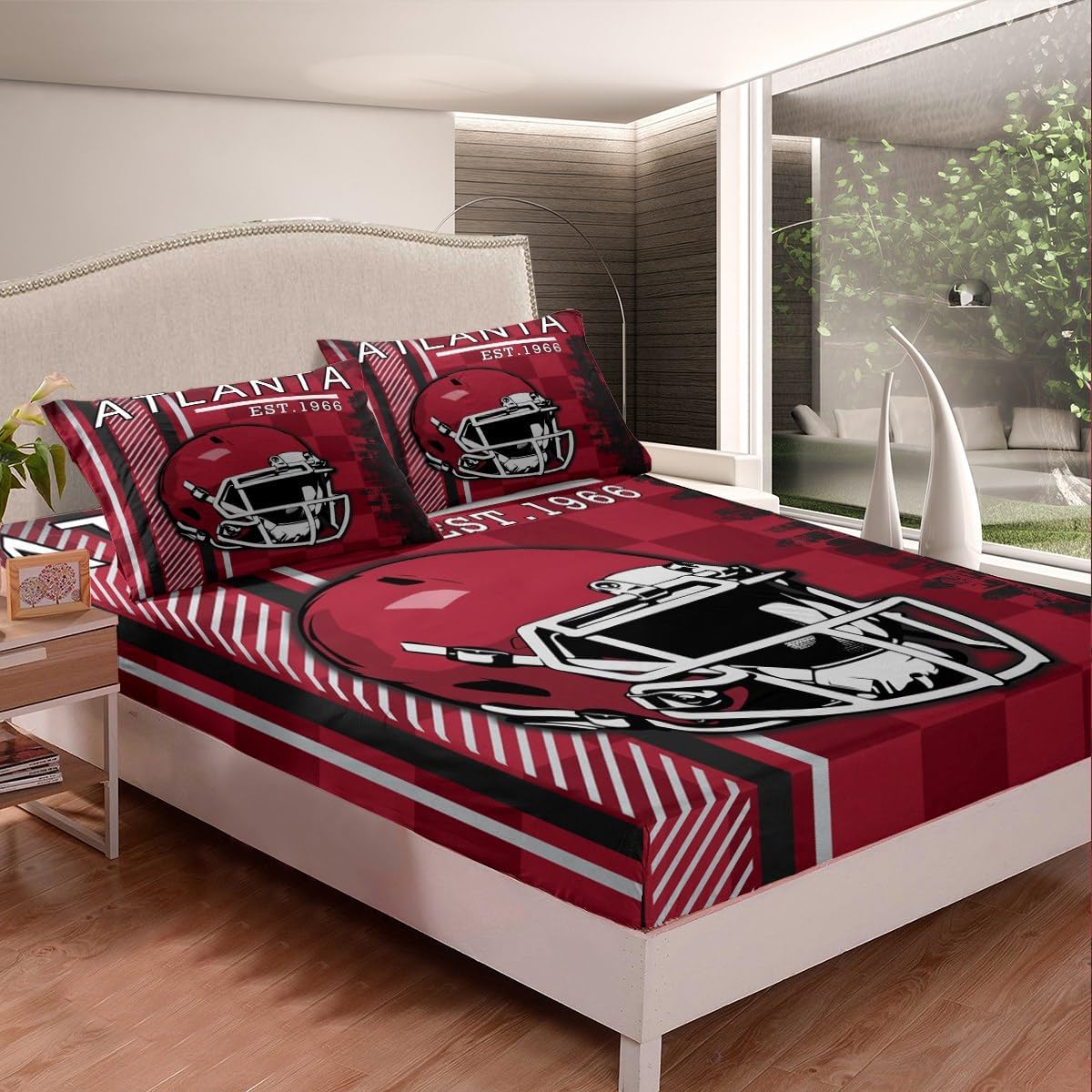 Erosebridal Boys Football Fitted Sheet Set