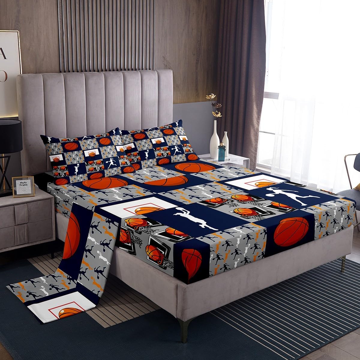 Erosebridal Basketball Bed Sheet Set Full Size