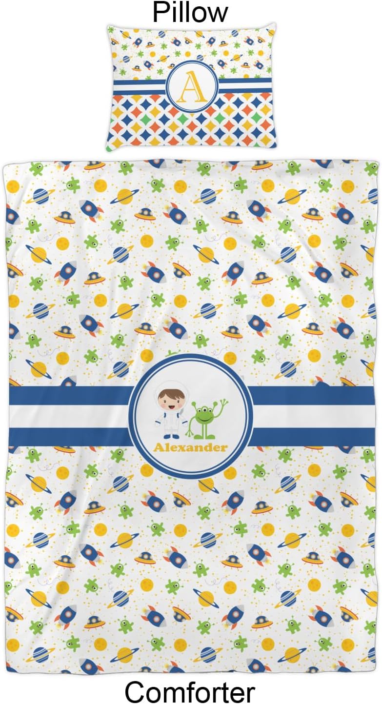 Personalized Boys Space Themed Comforter Set Twin XL 1