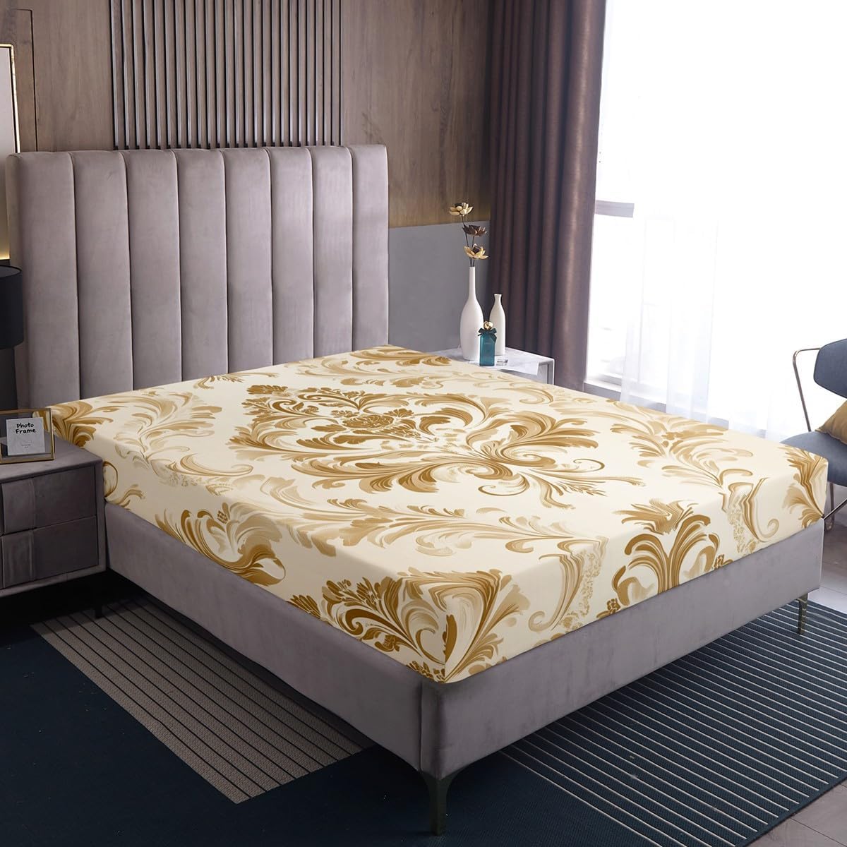 Erosebridal Damask Bedding Set with Paisley Pattern