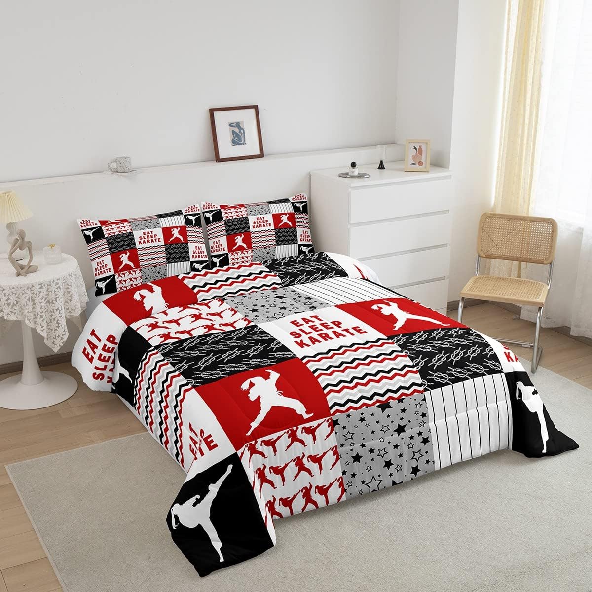 Feelyou Karate Comforter Set for Kids