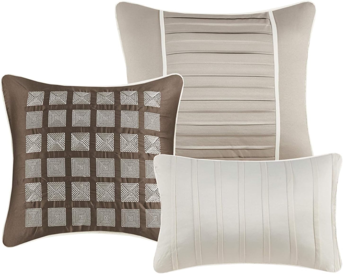 Madison Park Cal King Comforter Set - 7 Piece Down Alternative Luxury Bedding
