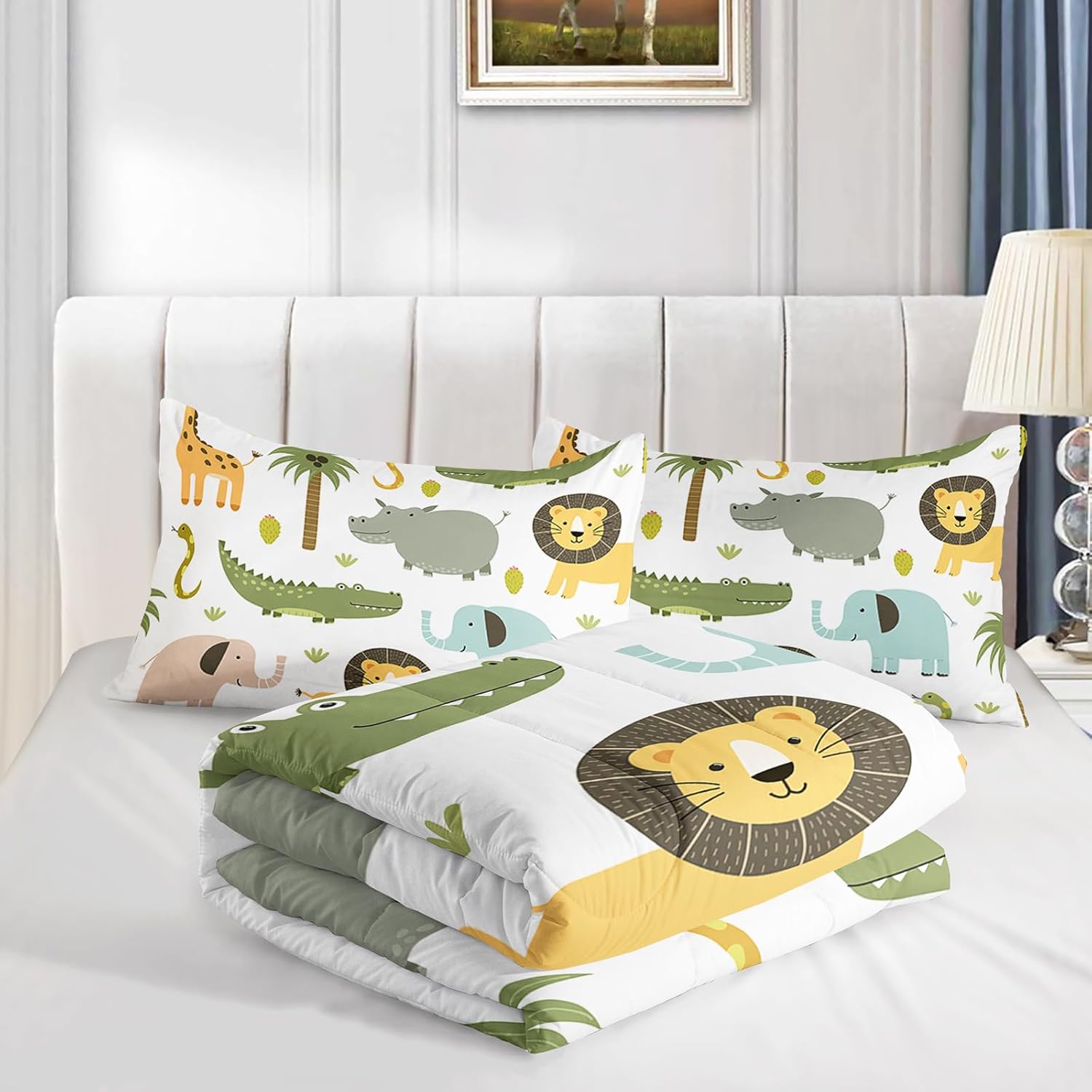 Axolotl Animals Comforter Set 3Pcs Kids