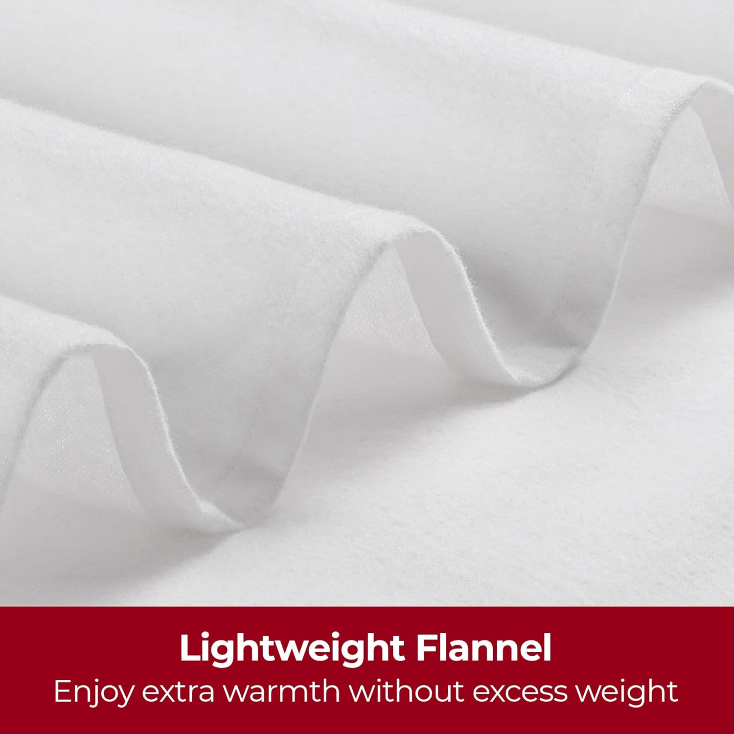 Mellanni Flannel Sheet Set - 3 Piece Twin XL White