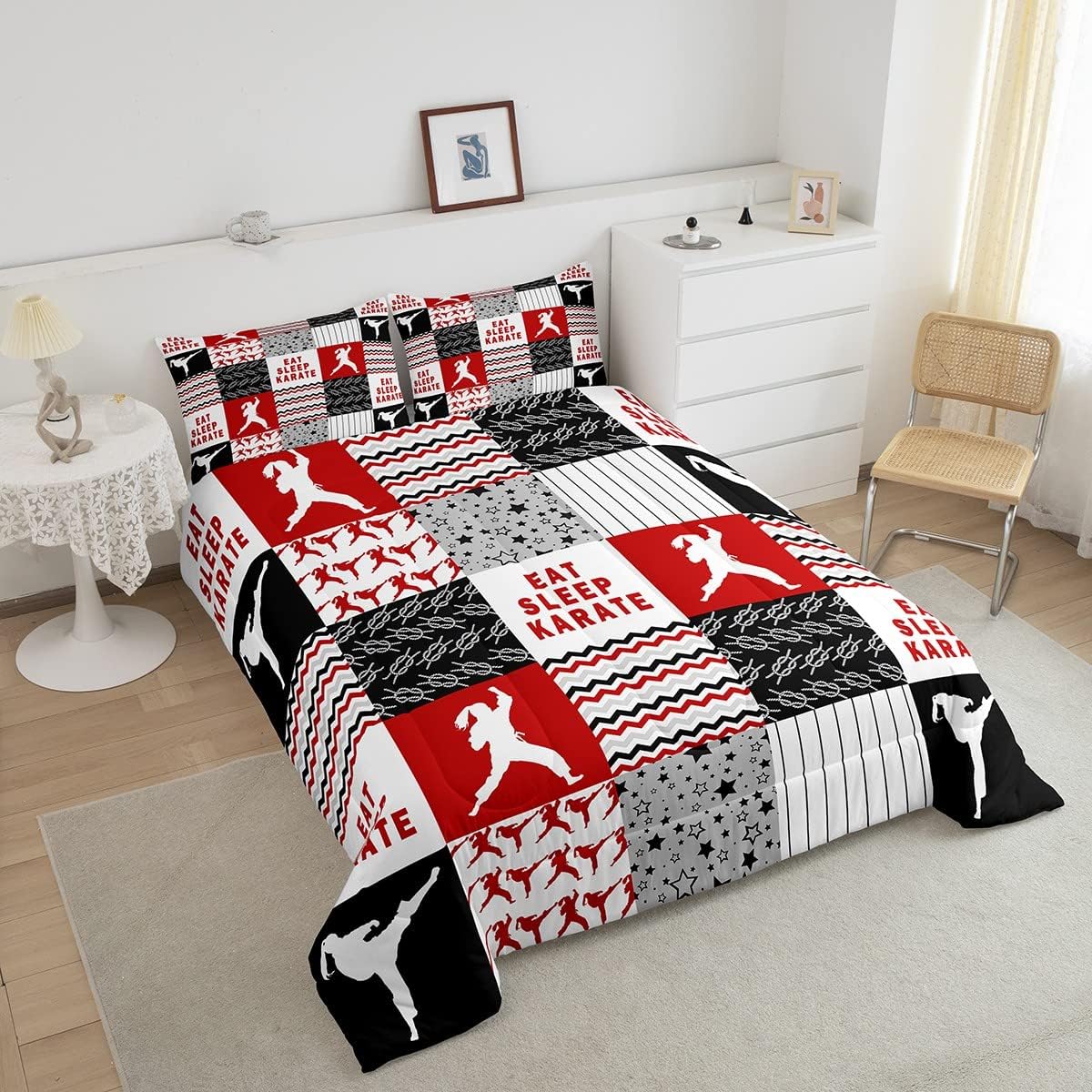 Feelyou Karate Comforter Set for Kids