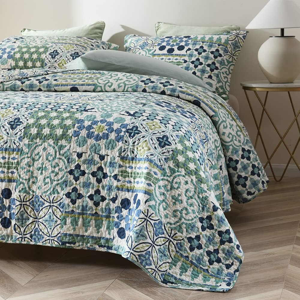 WAROUS VISIMISI Cotton Reversible Bedspread Set