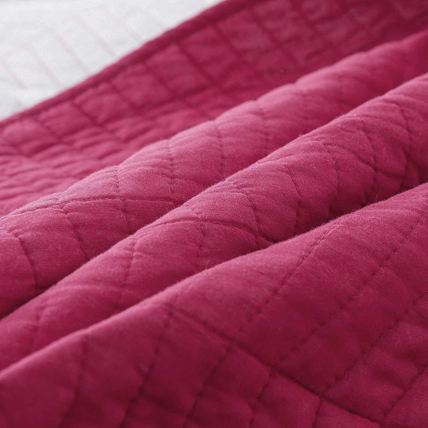 KASENTEX 100 Cotton Queen Quilt Set with Pillow Shams