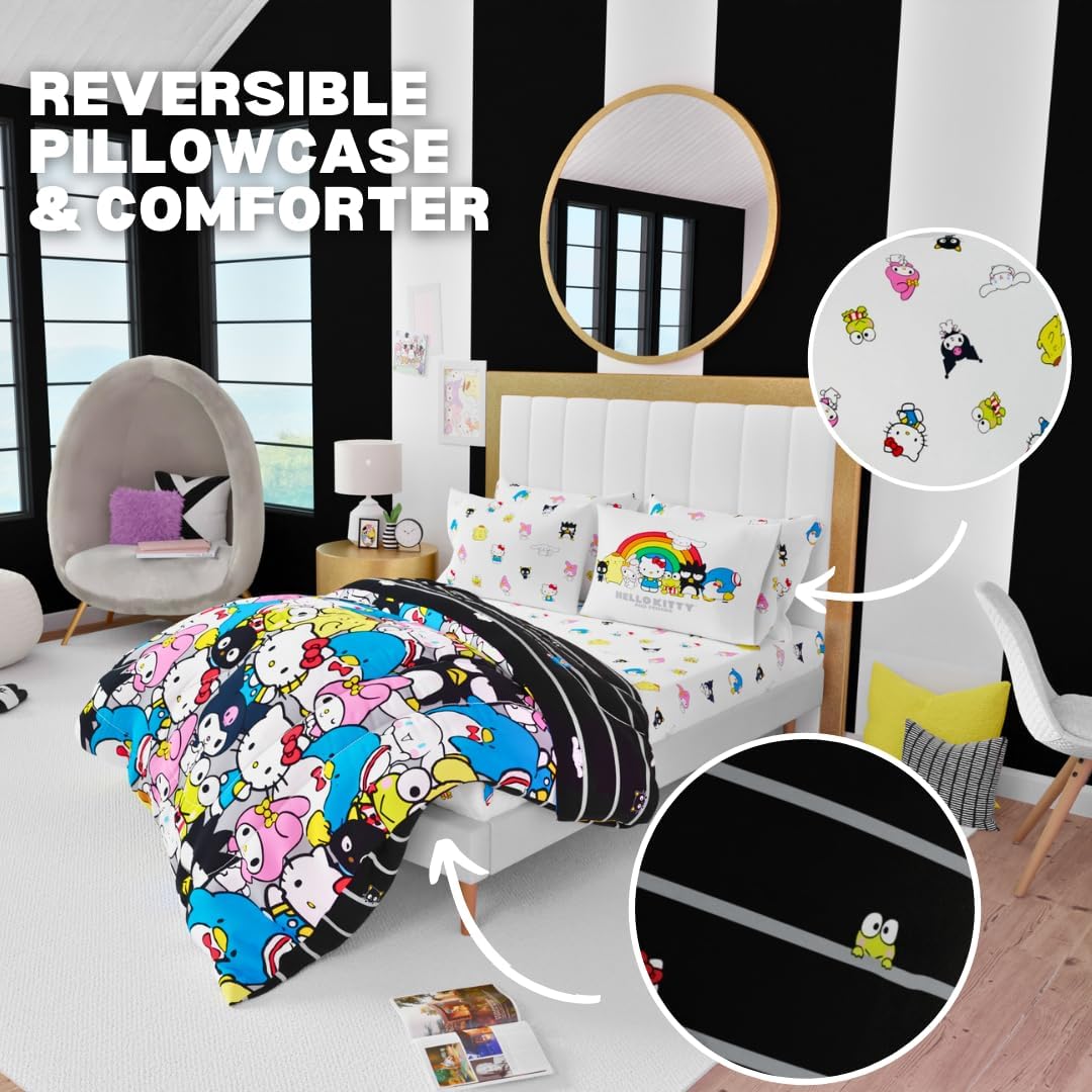 Franco Hello Kitty Friends 7 Piece Comforter Set