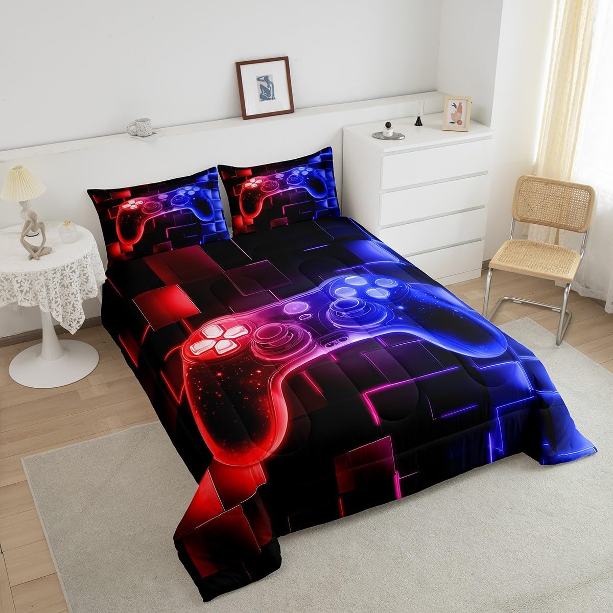 Erosebridal Kids Gamer Comforter Set Twin