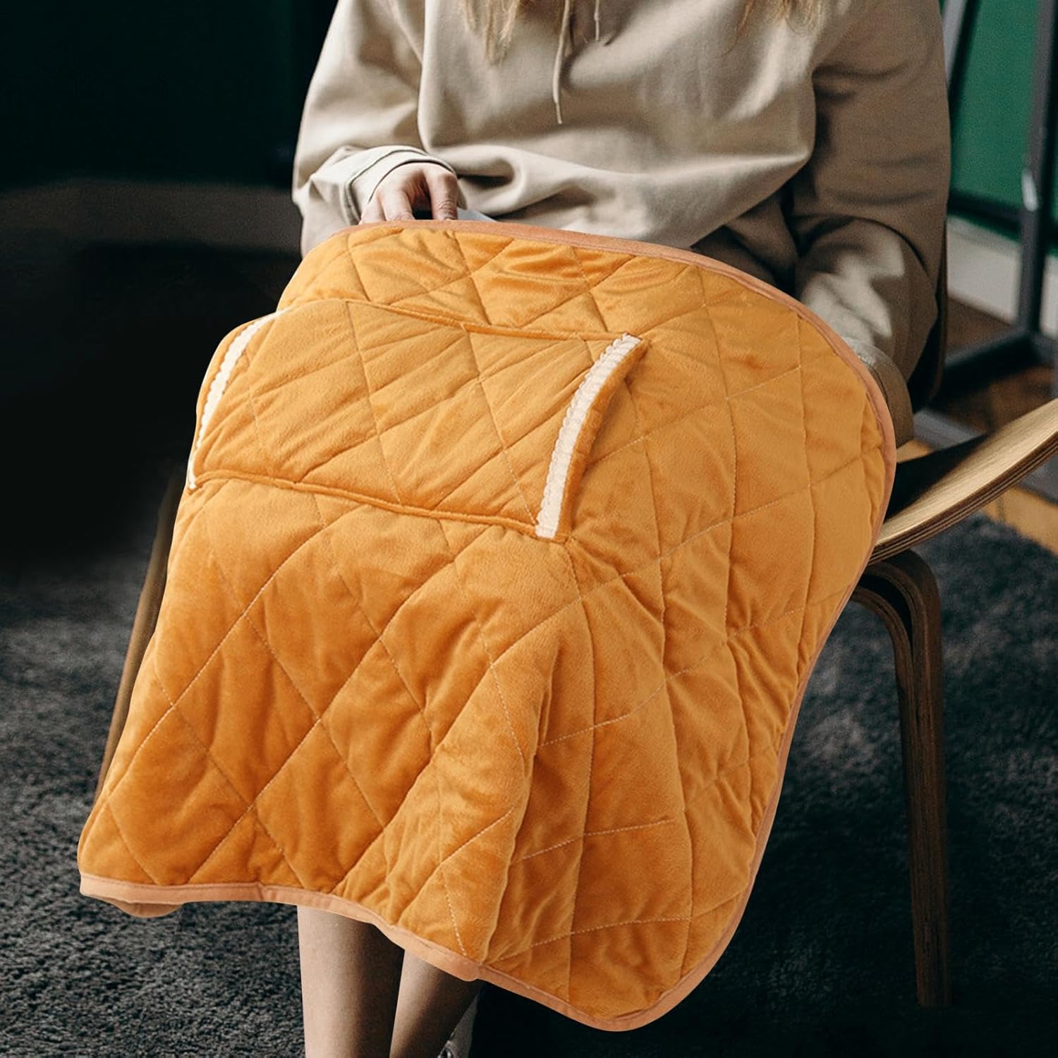 Electric Blanket Throw with USB Heating for Home and Travel