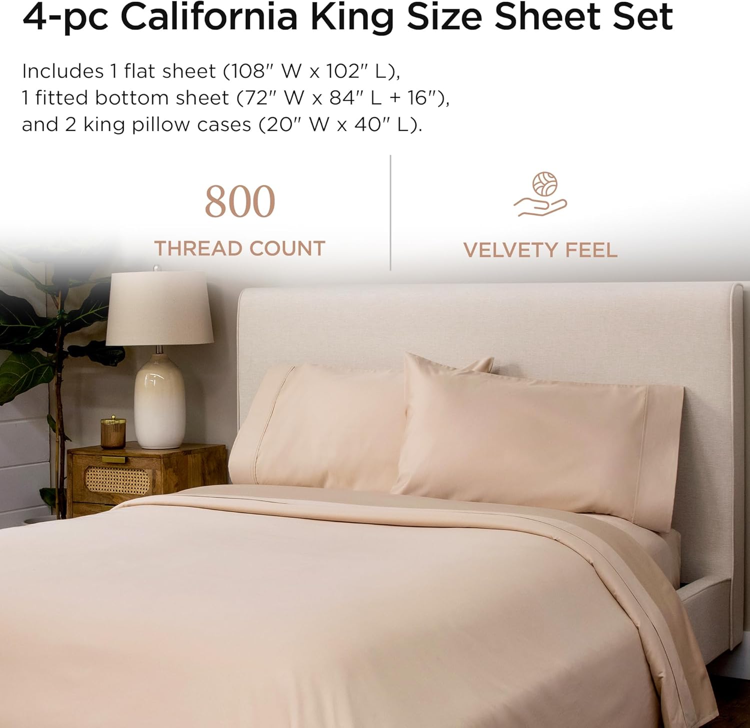 Threadmill Luxury 800 Thread Count California King Sheet Set