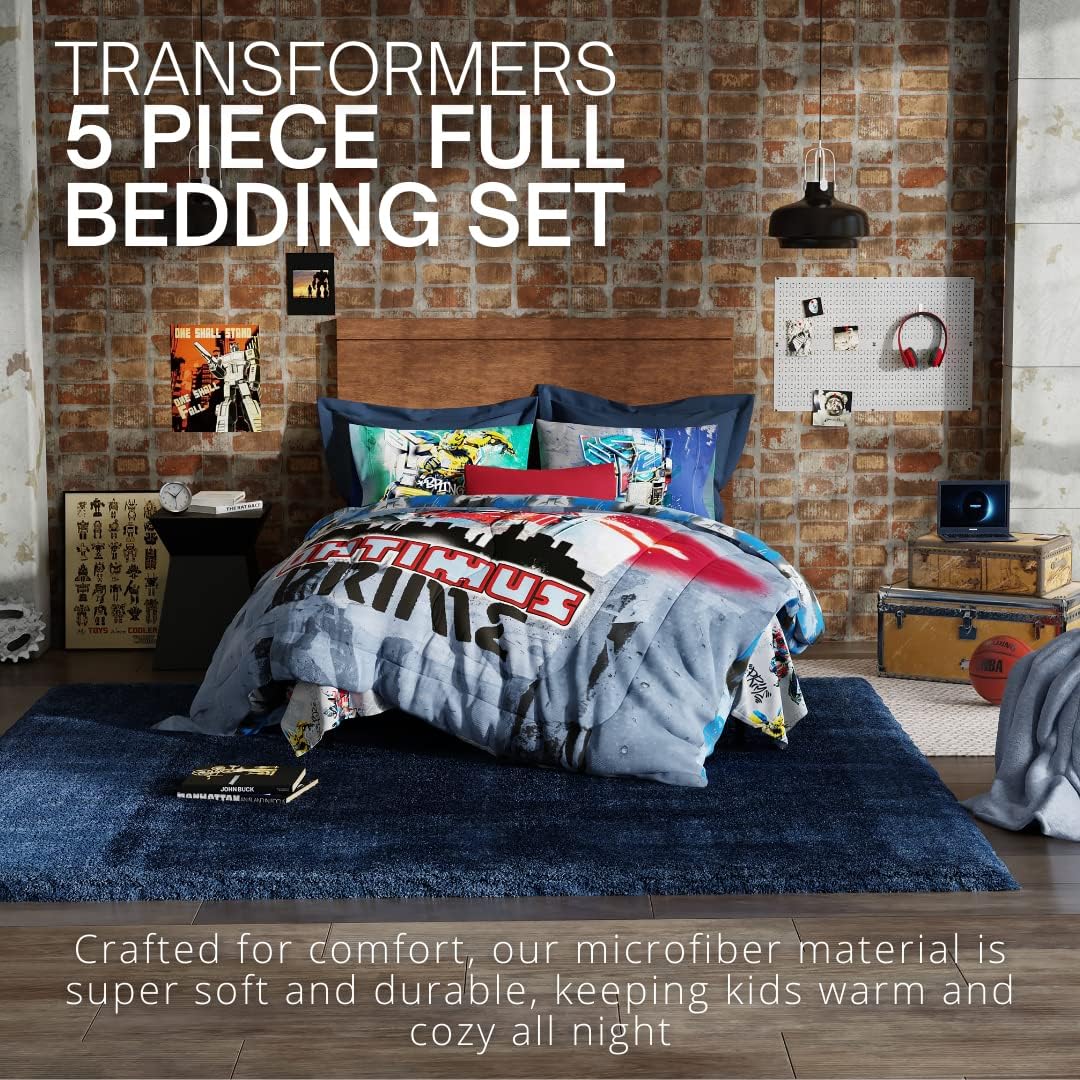Franco Transformers Battle in Brooklyn Comforter Set 5 Piece