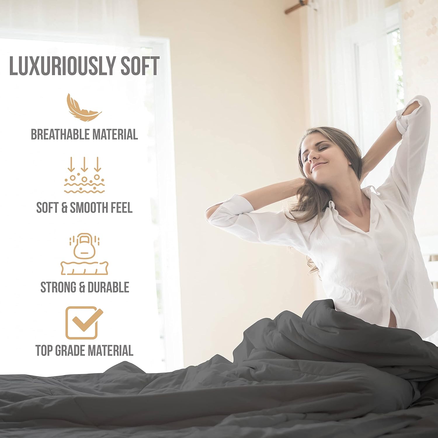 Abeero Home Full Size Cooling Microfiber Sheet Set