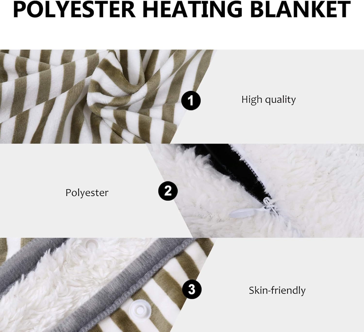 Unomor Electric Heated Blanket with USB Power Supply
