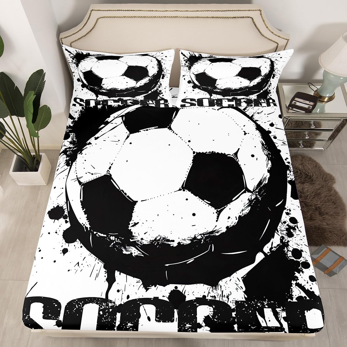 Erosebridal Soccer Bedding Set Twin Size Boys