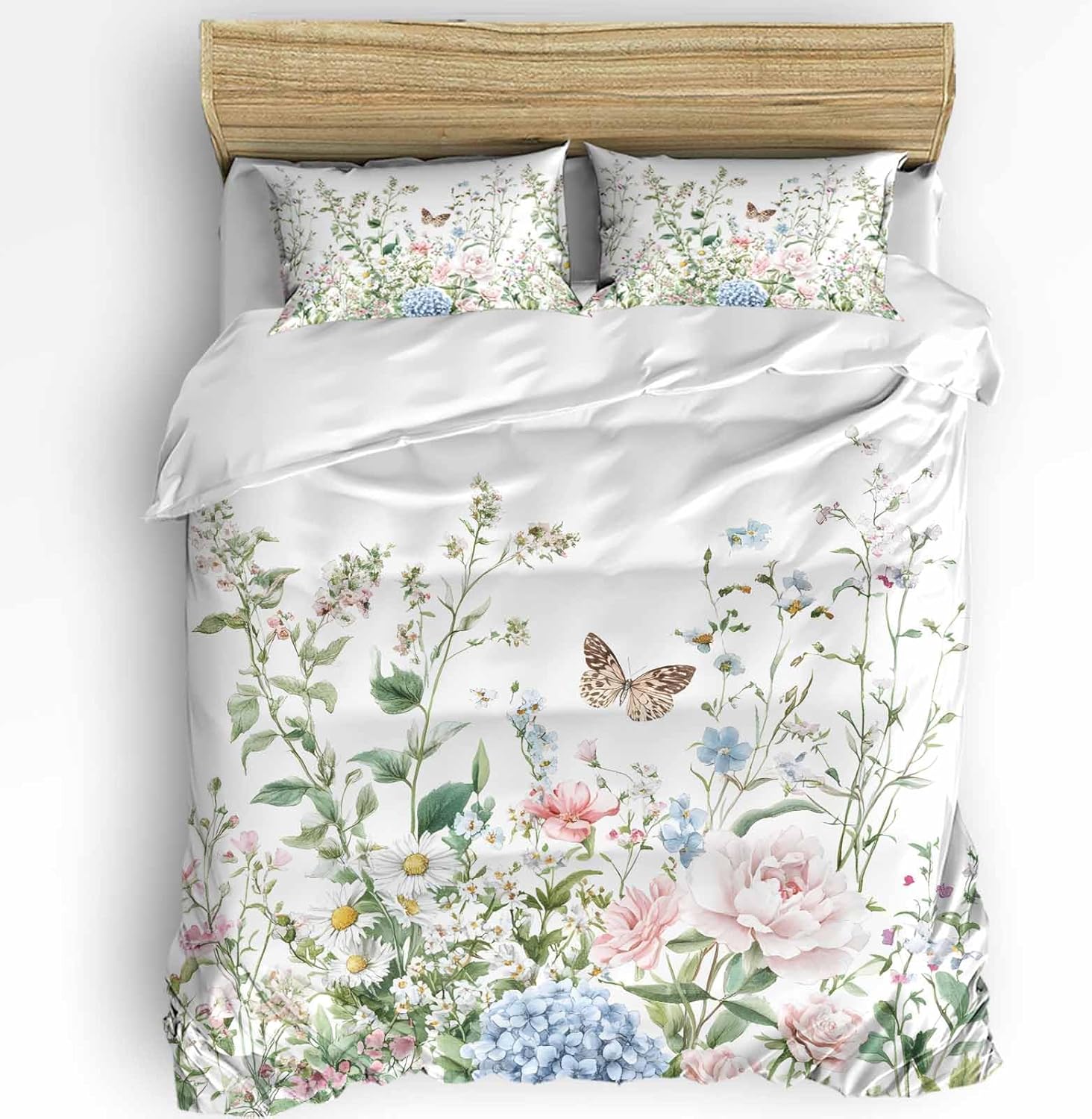 Boanket 3-Piece Queen Duvet Cover Set with Zipper and Pillowcases