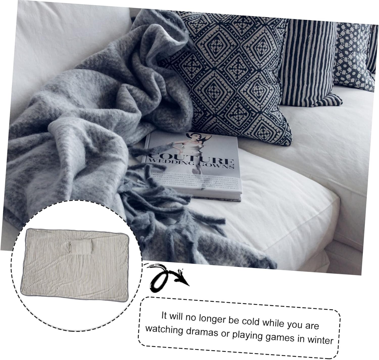 PRETYZOOM Heated Electric Blanket for Winter Comfort