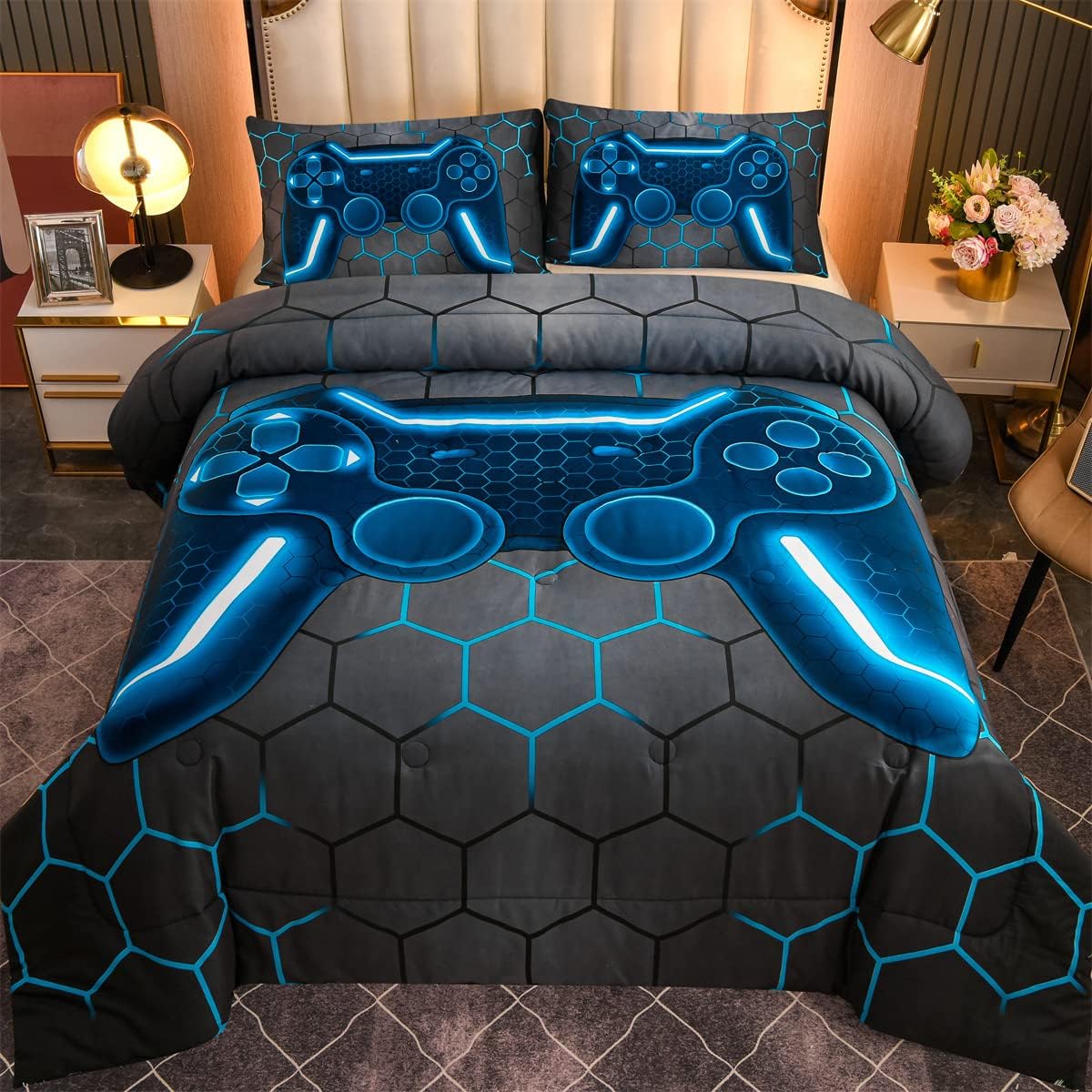 NTBED 5pcs Gamer Comforter Set for Kids 1