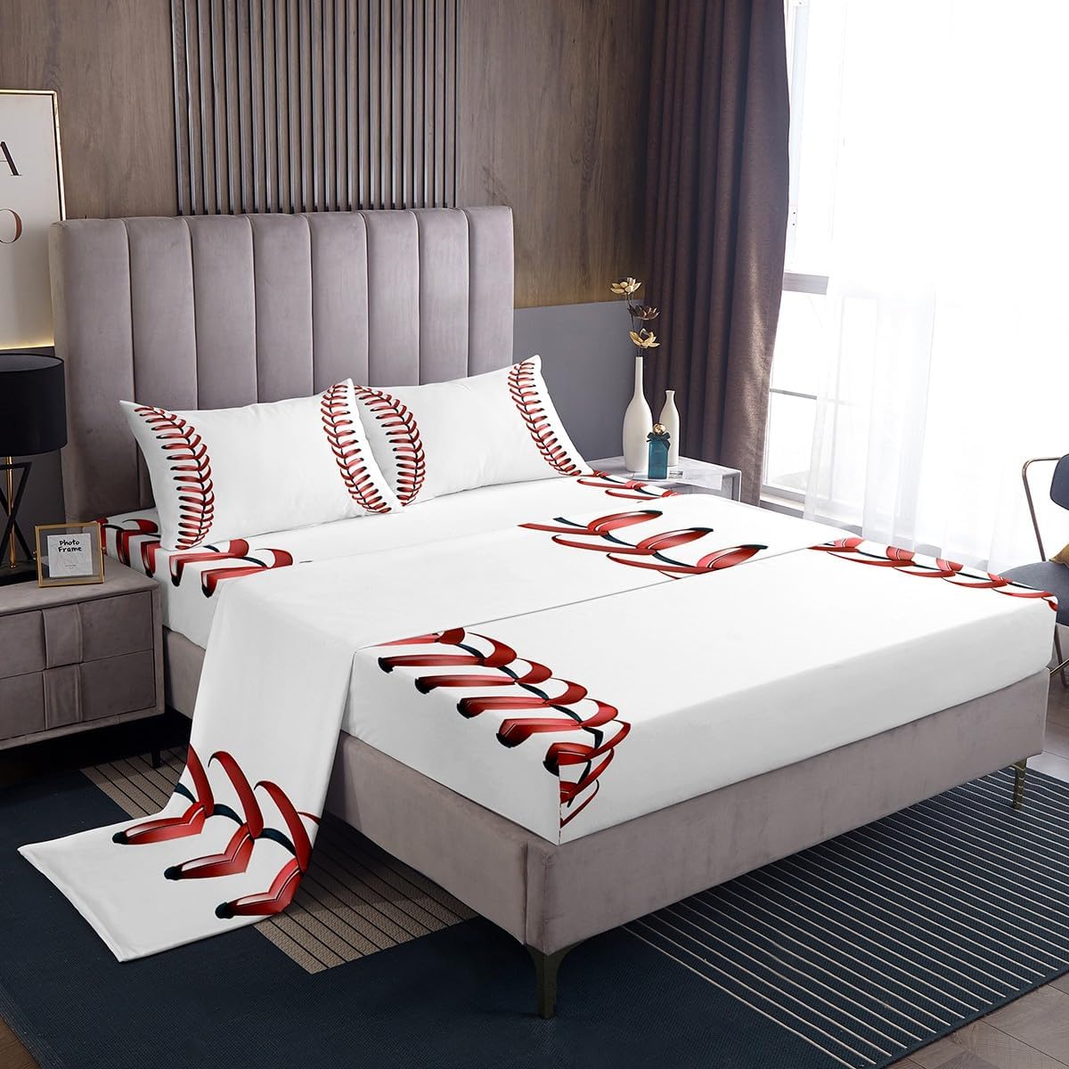 Erosebridal Baseball Laces Sheet Set for Kids