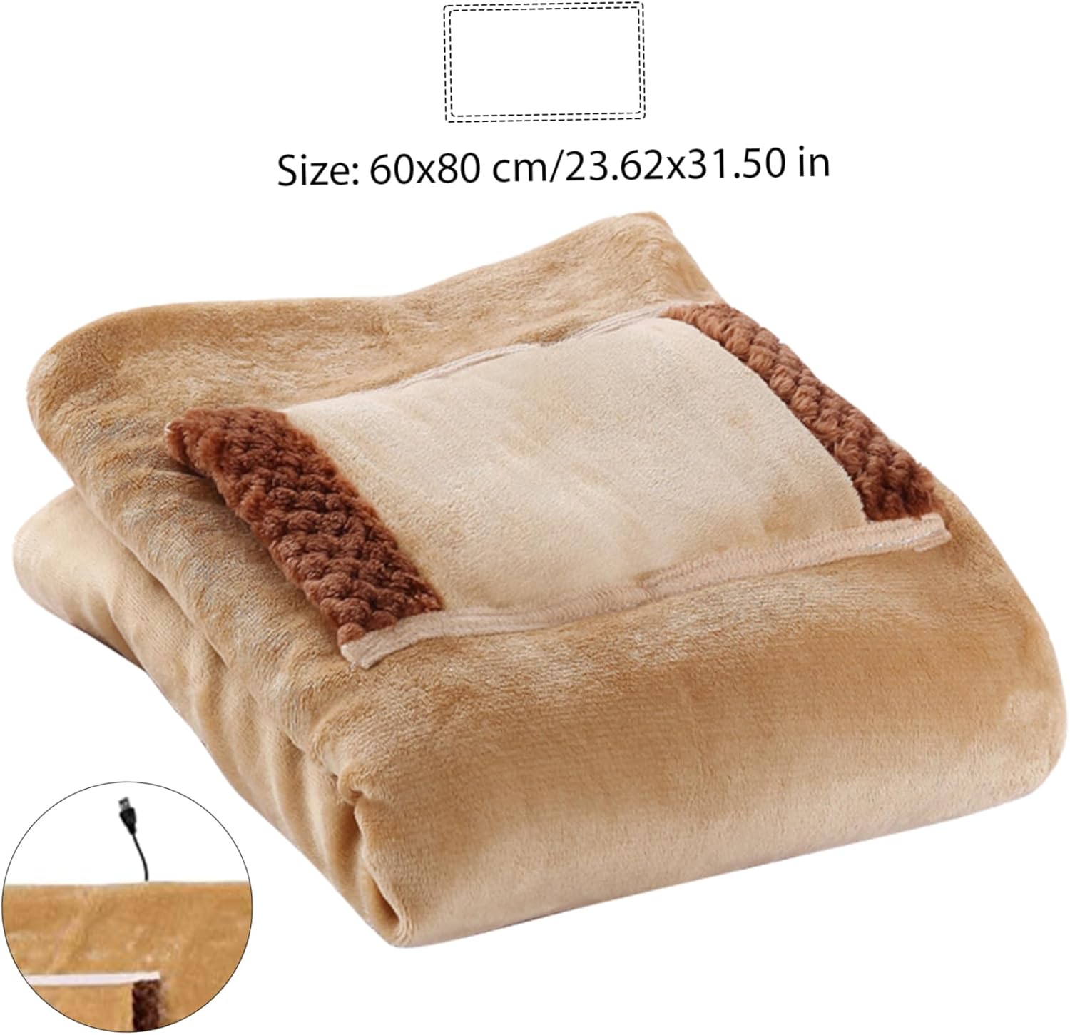 Meyrwoy Heated Blanket USB Fast Heating 24x31 Inch