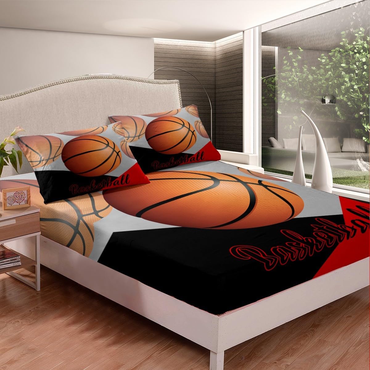 Erosebridal Basketball Fitted Sheet Set