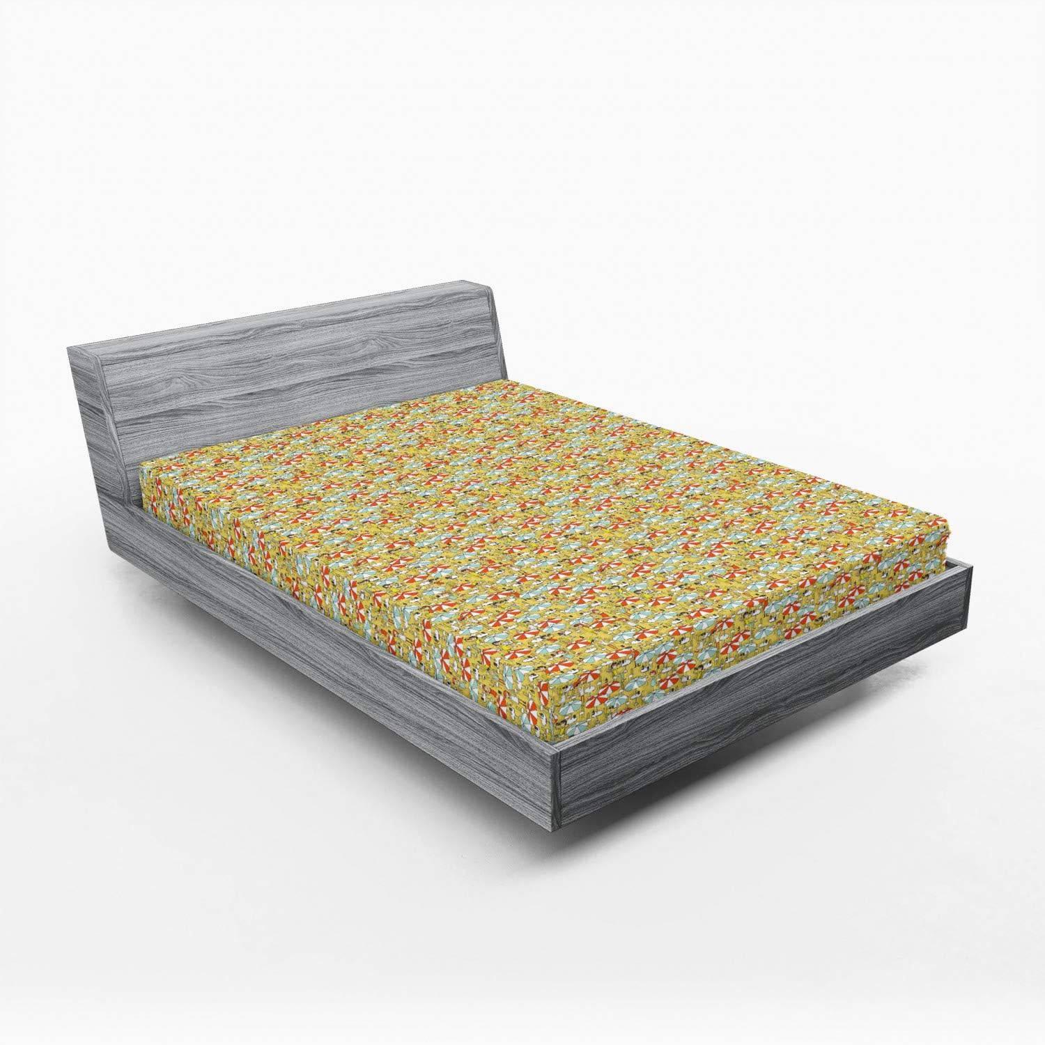 Ambesonne California King Microfiber Sheet Set