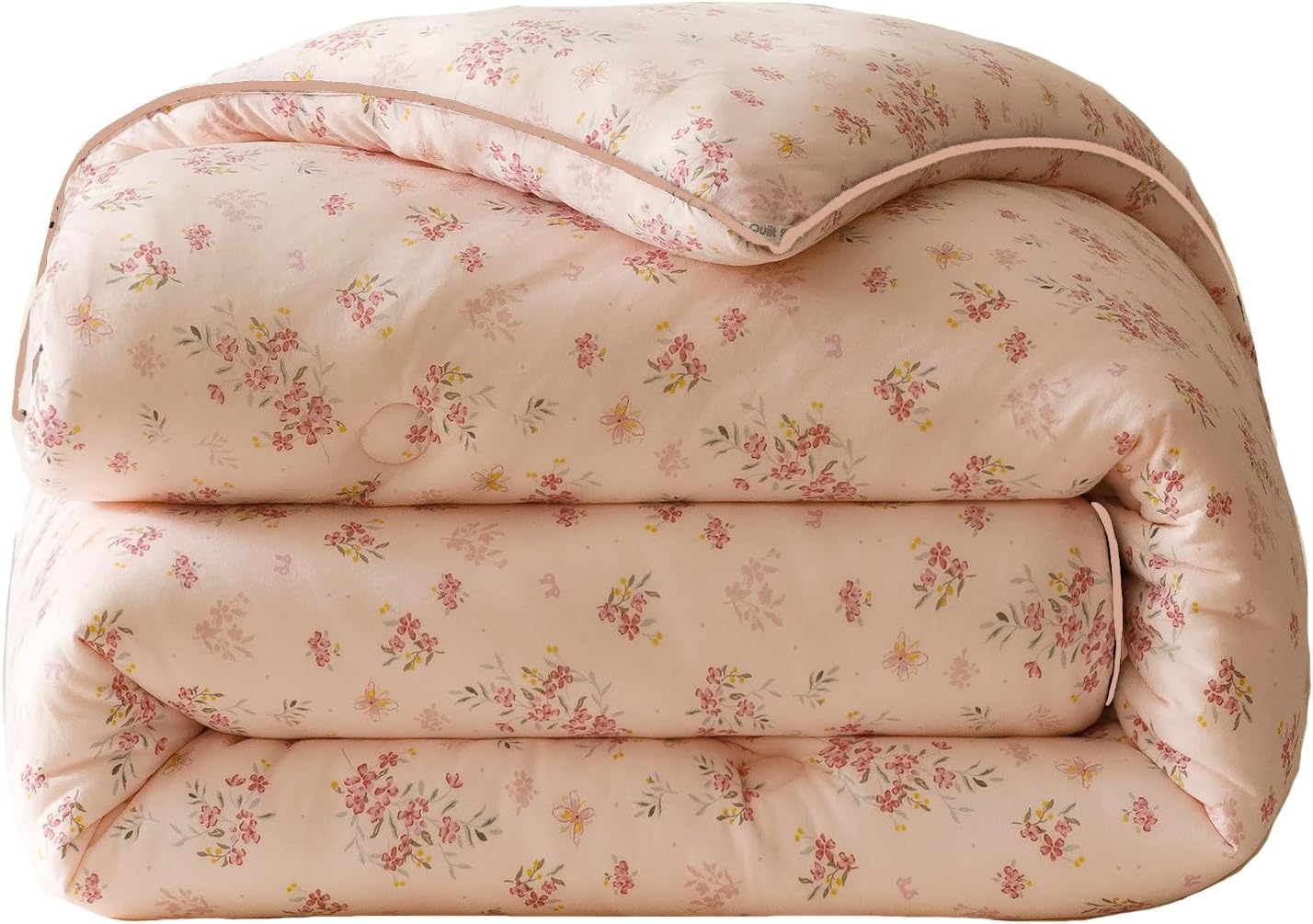 Doimier 2PCS Toddler Bedding Set Pink Petals