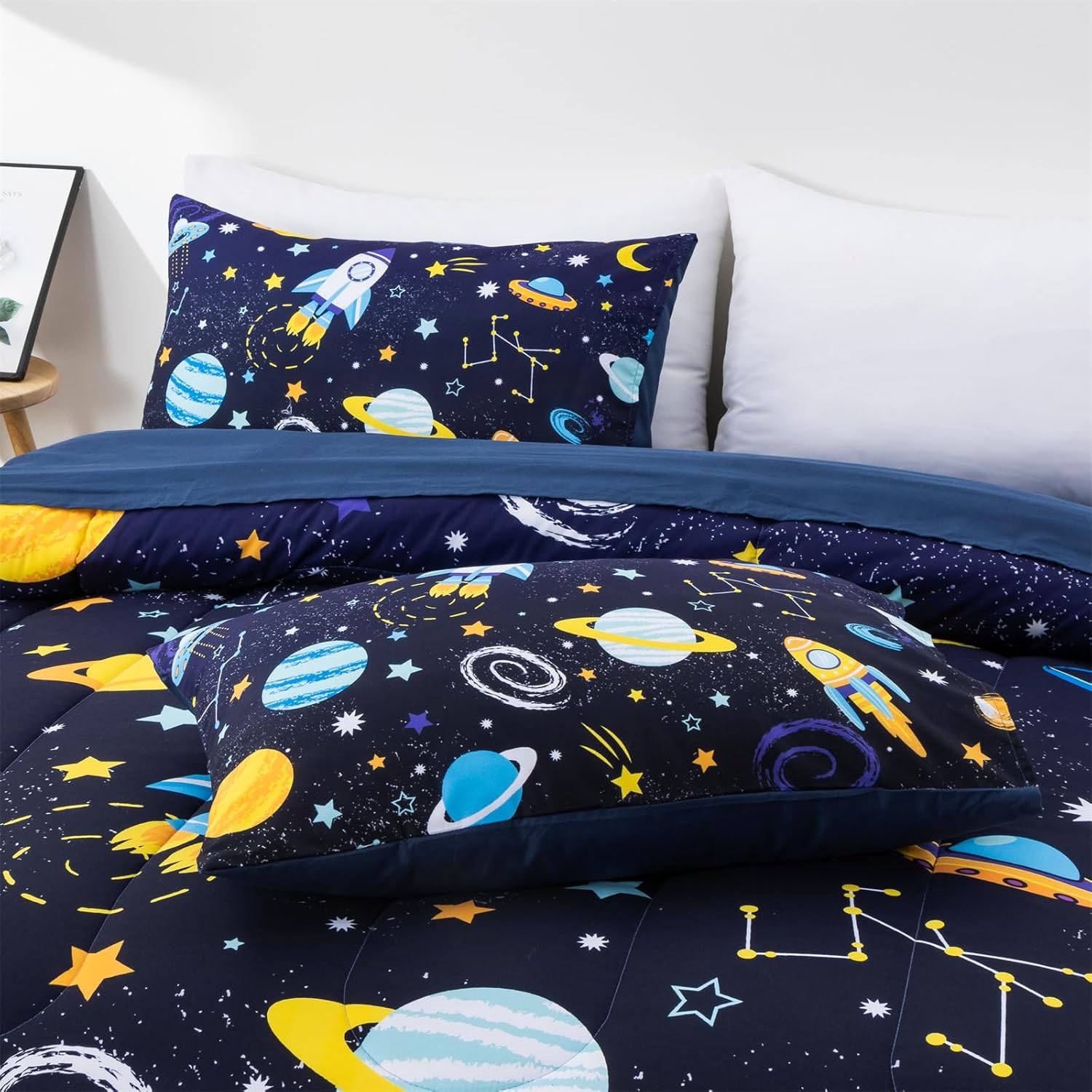 Aimuan Rocket Comforter Twin Set for Kids
