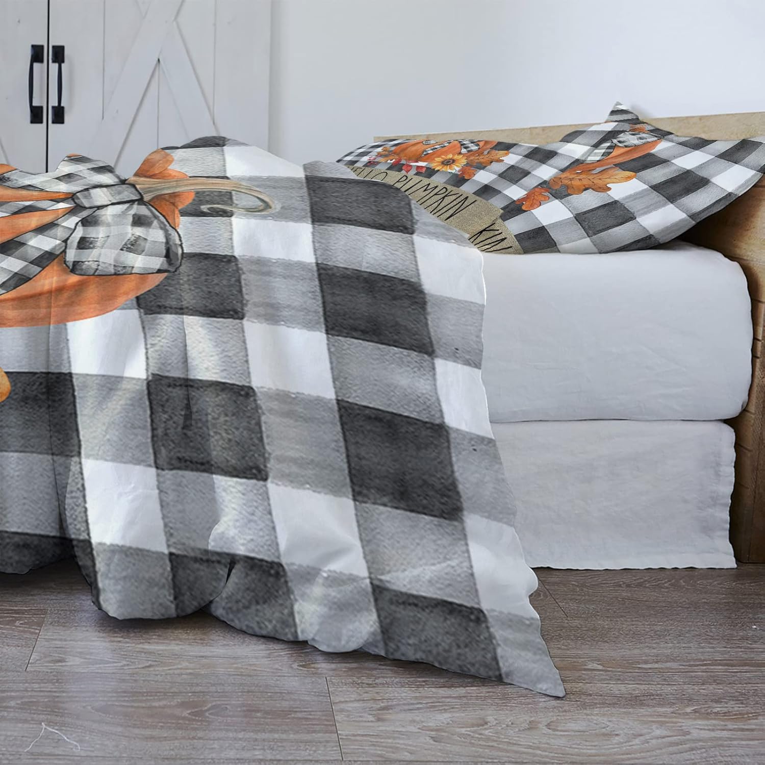 OComster California King Duvet Cover Set Thanksgiving