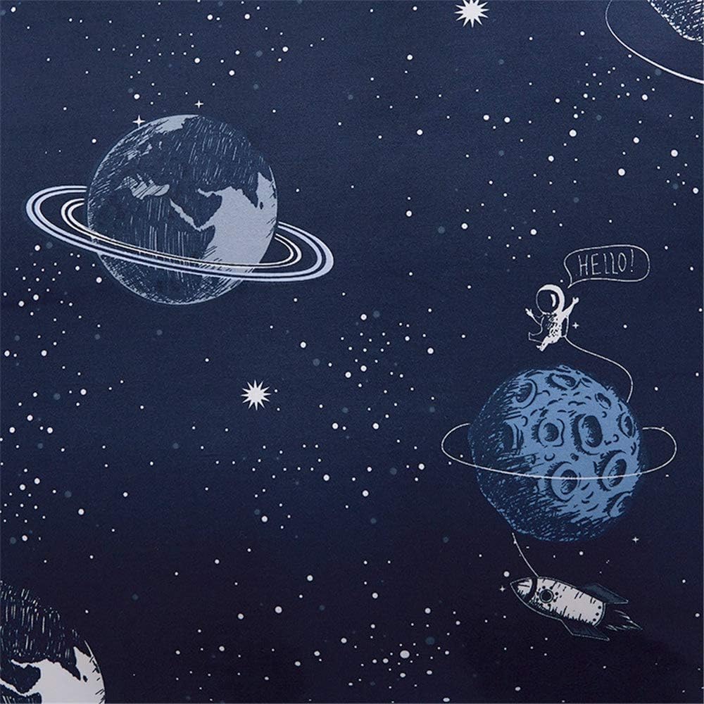 Galaxy Space Duvet Cover Set Twin Boy for Kids