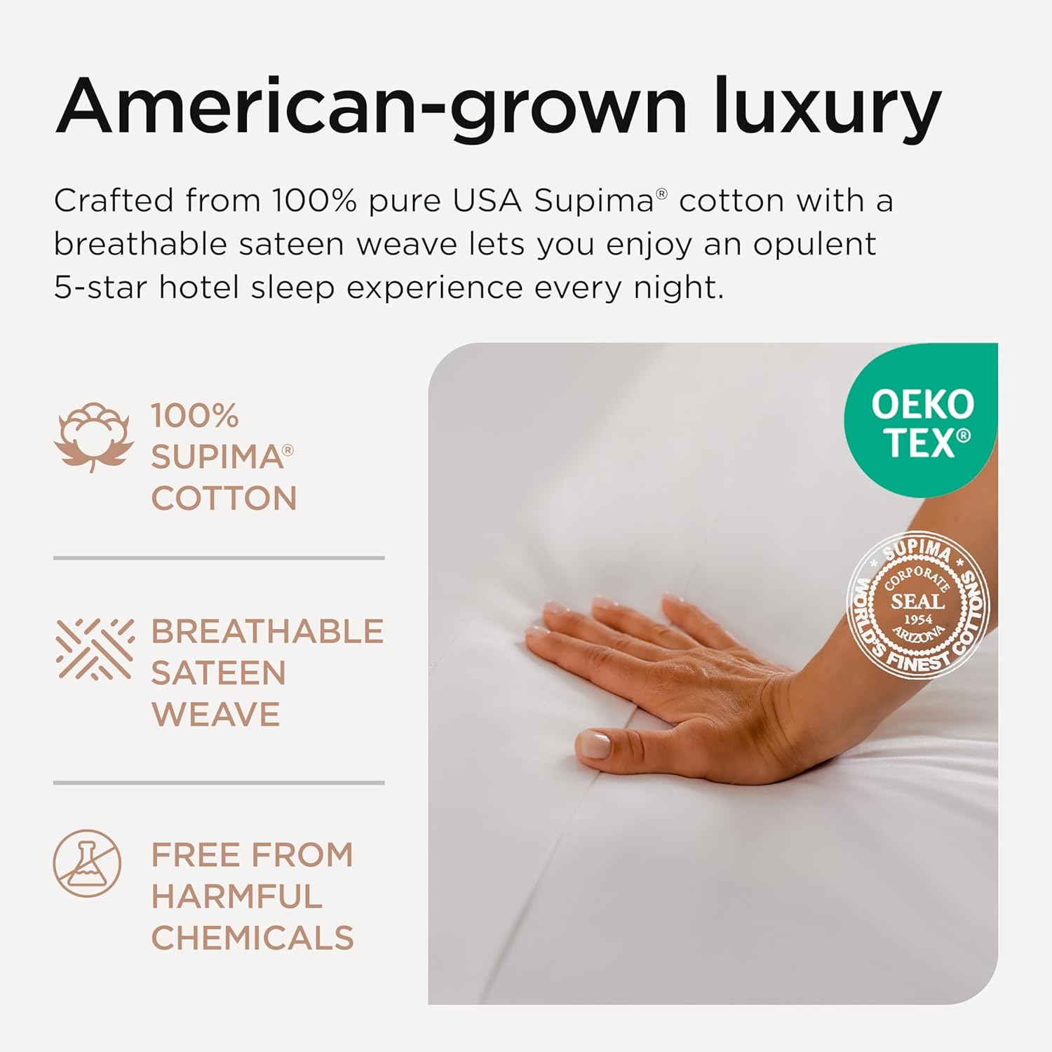 Threadmill Supima Cotton Sheets California King 1000 Thread Count 4 Pc Set