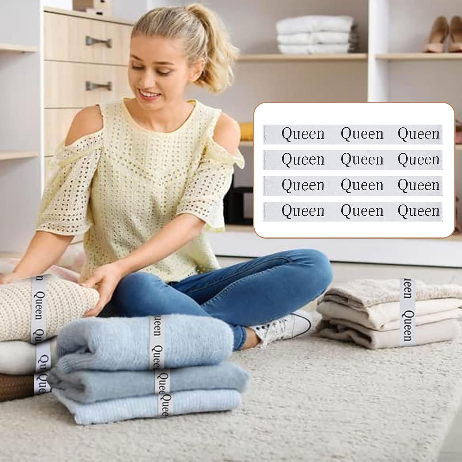 4PCS Bed Sheet Organizer Bands for Linen Closet