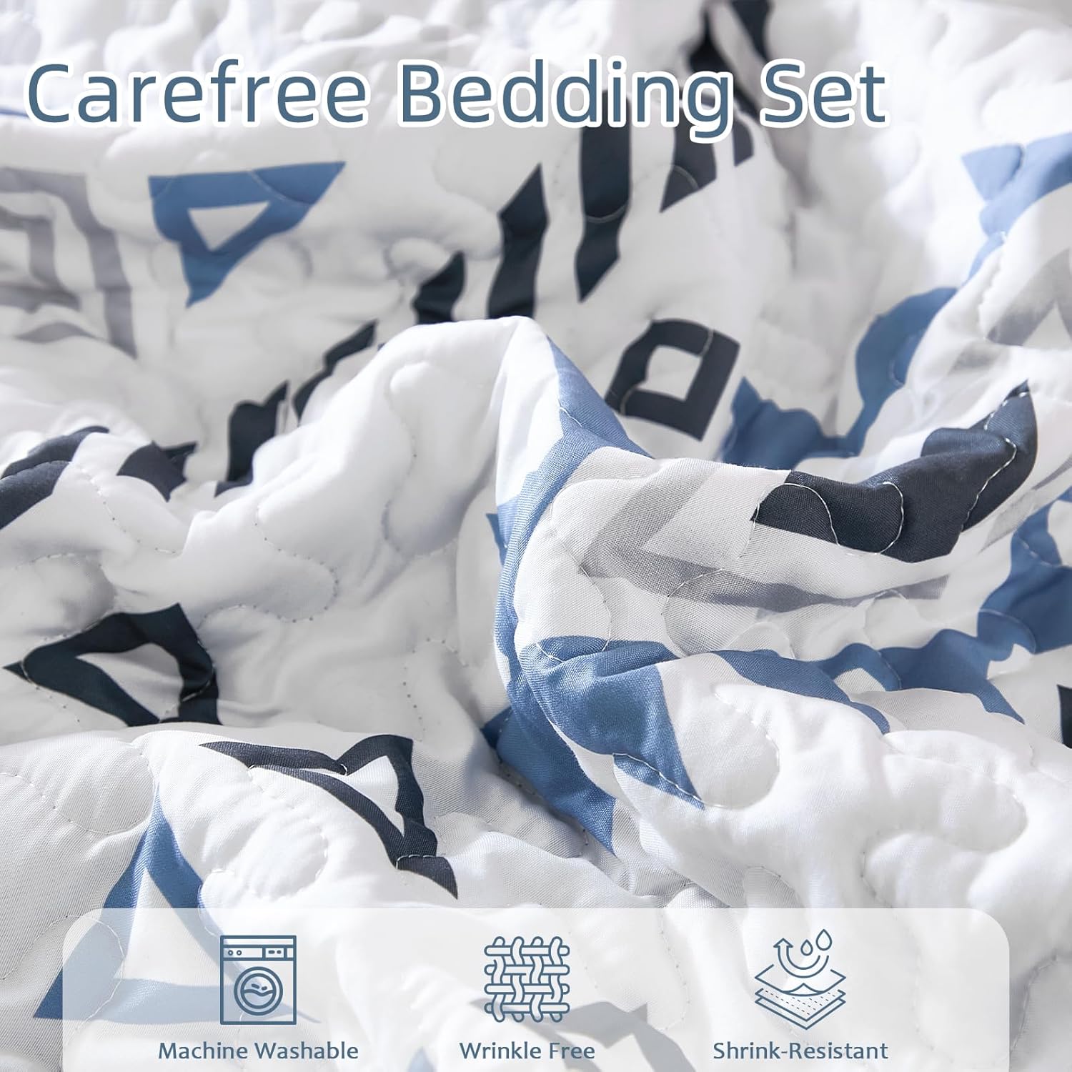 Drucon Boho Aztec Quilt Set 3 pcs King Size