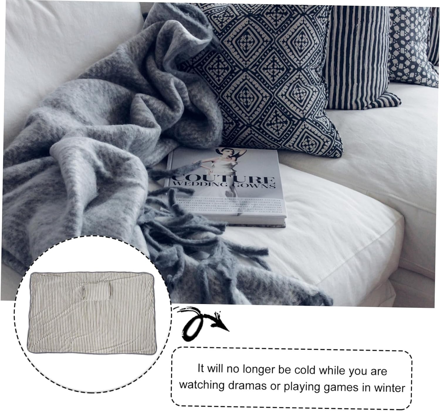 ABOOFAN Warm Winter Heated Electric Blanket
