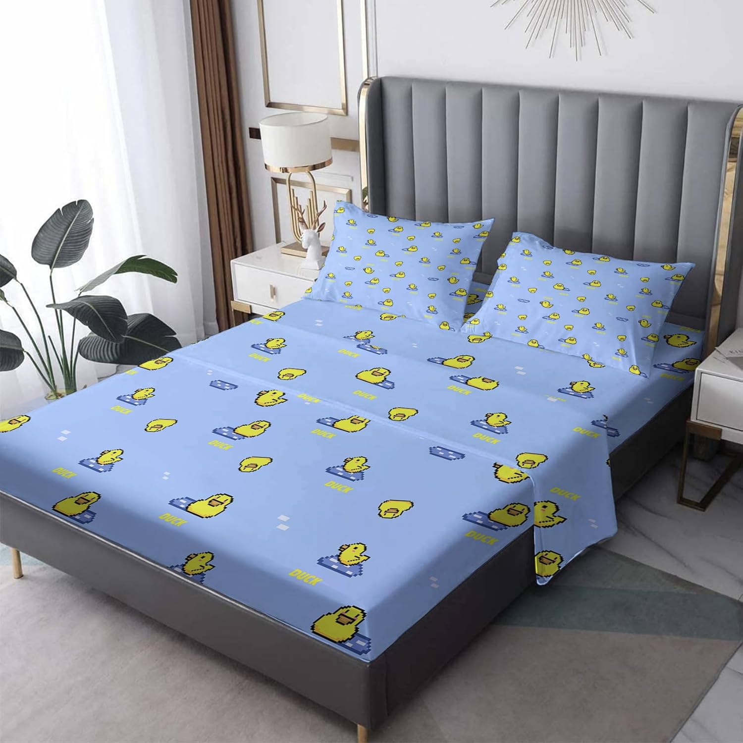 Yellow Duck Twin XL Sheet Set - 3 Piece with Pillowcase