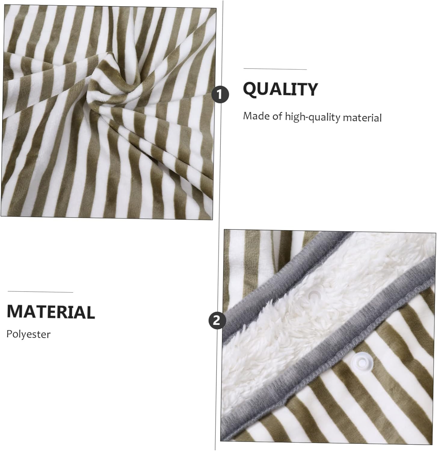 SOLUSTRE 1Pc Heated Electric Blanket for Winter Comfort