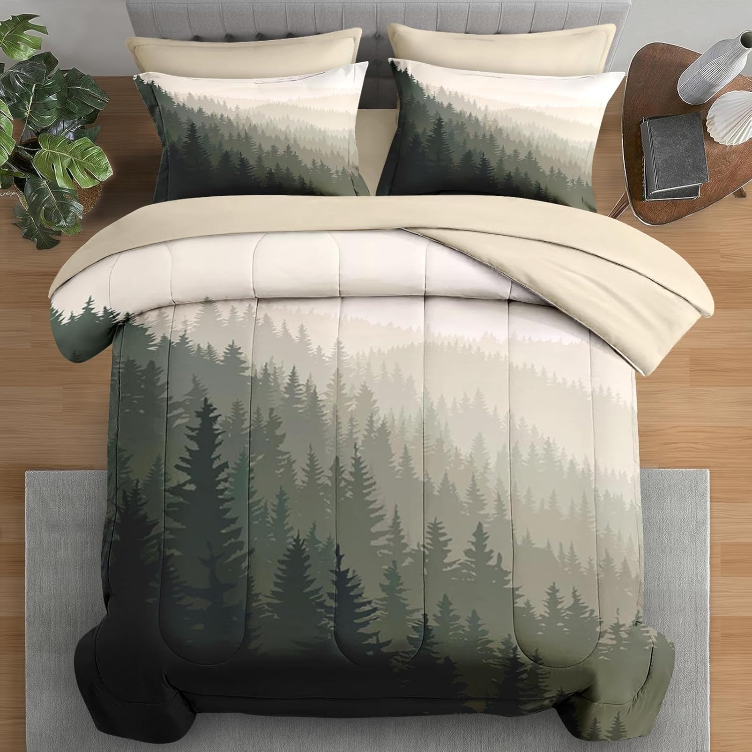 Pamnest Queen Comforter Set with 7 Pcs Bedding 1