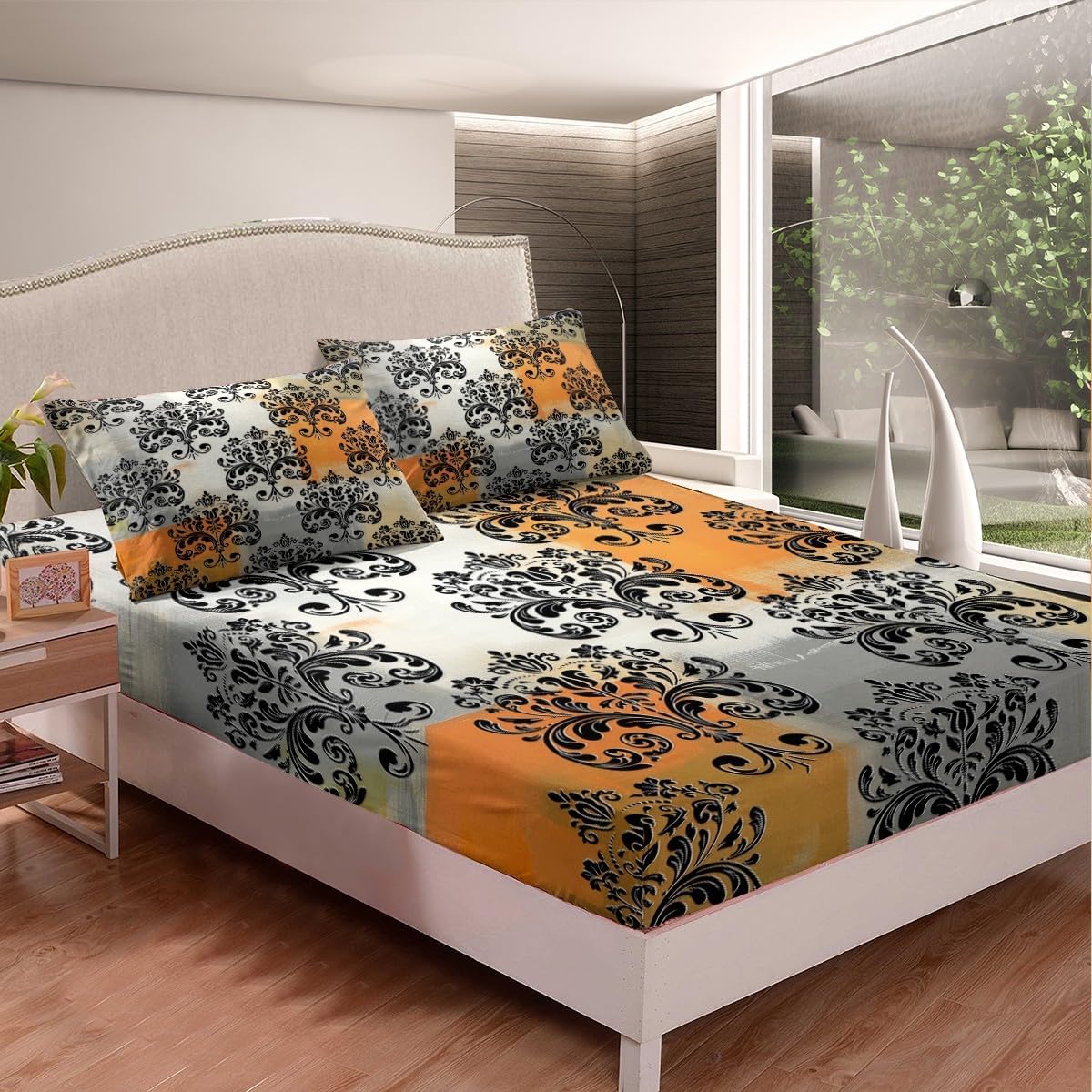 Erosebridal Abstract Art Bed Set with Pillowcases