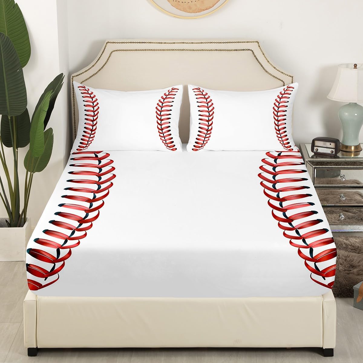 Erosebridal Baseball Laces Sheet Set for Kids