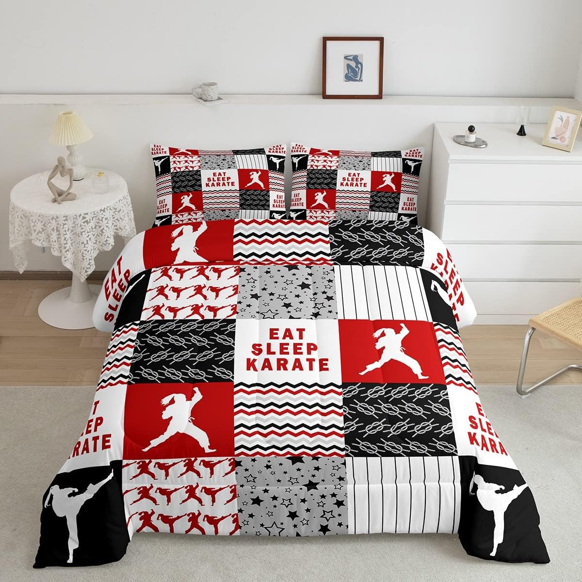 Feelyou Karate Comforter Set for Kids