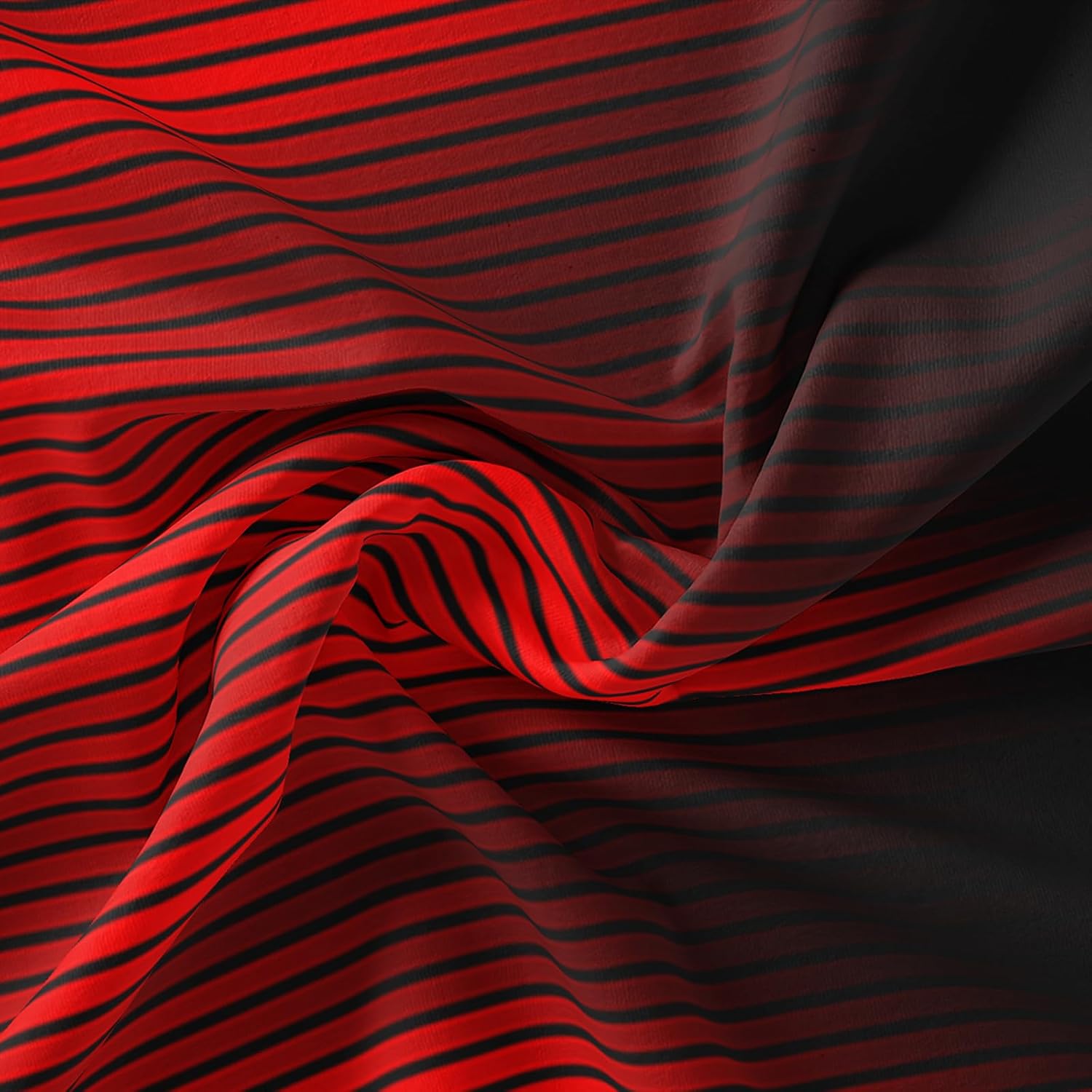 QOOMO Red Black Abstract Kids Comforter Set