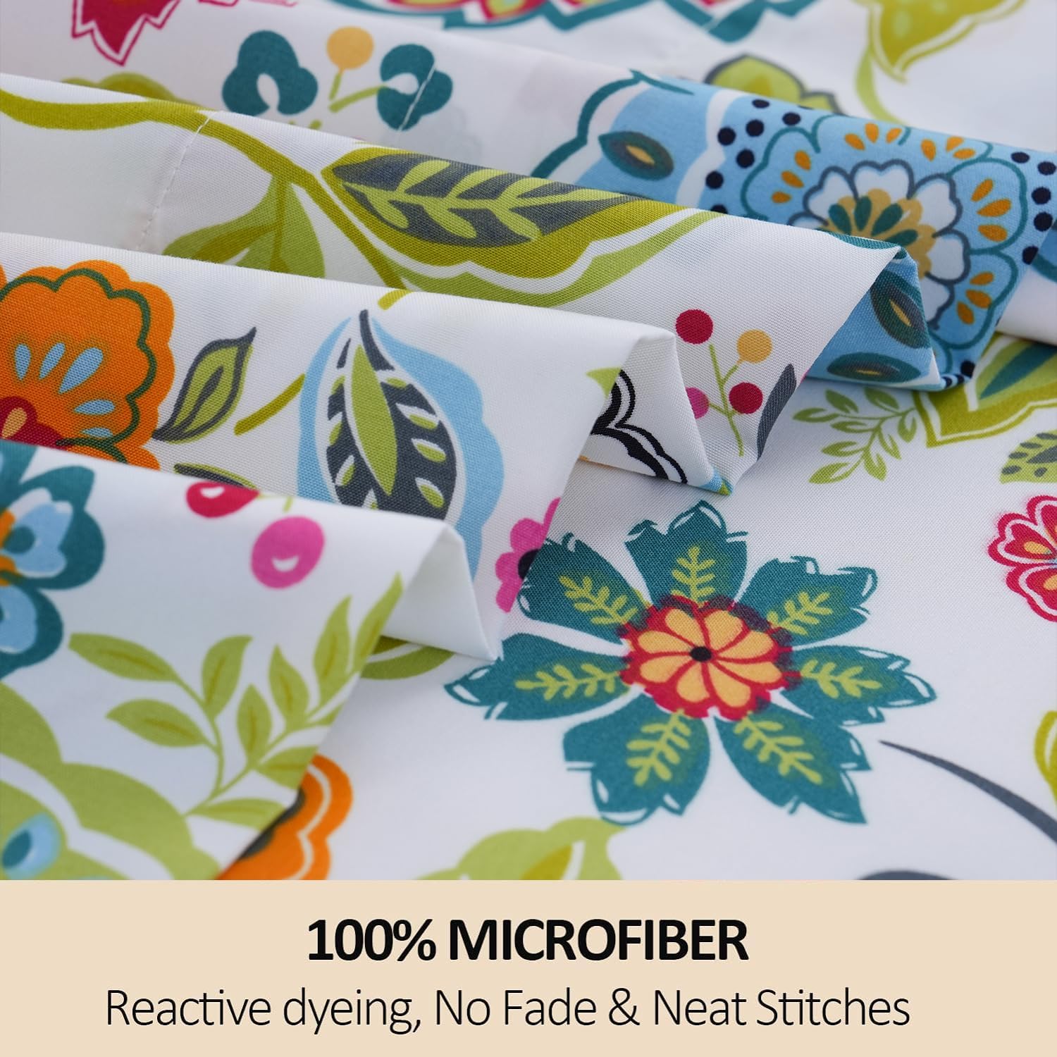 MEISHANG King Sheet Set - Floral Pattern Deep Pocket Ultra Soft