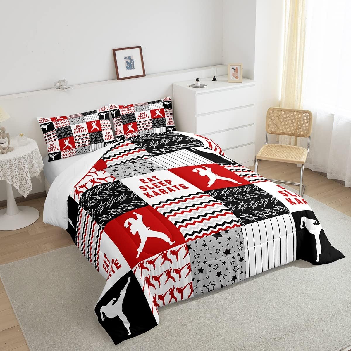 Feelyou Karate Comforter Set for Kids