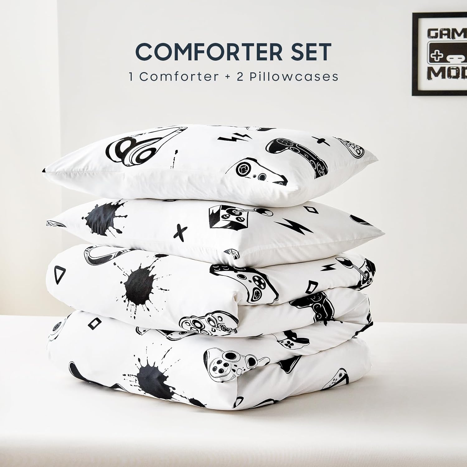 Wake In Cloud Gamer Comforter Set Twin XL