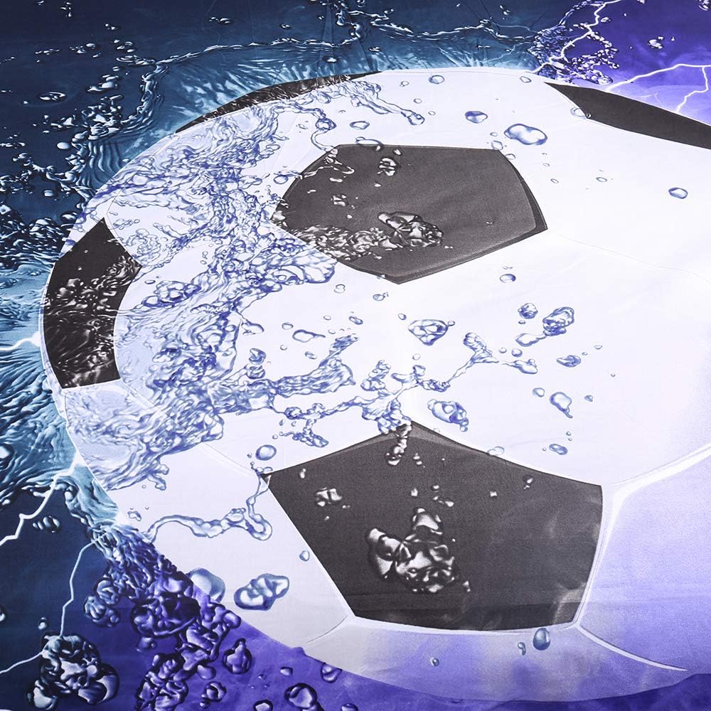 WONGS BEDDING 3D Soccer Duvet Set Twin Size