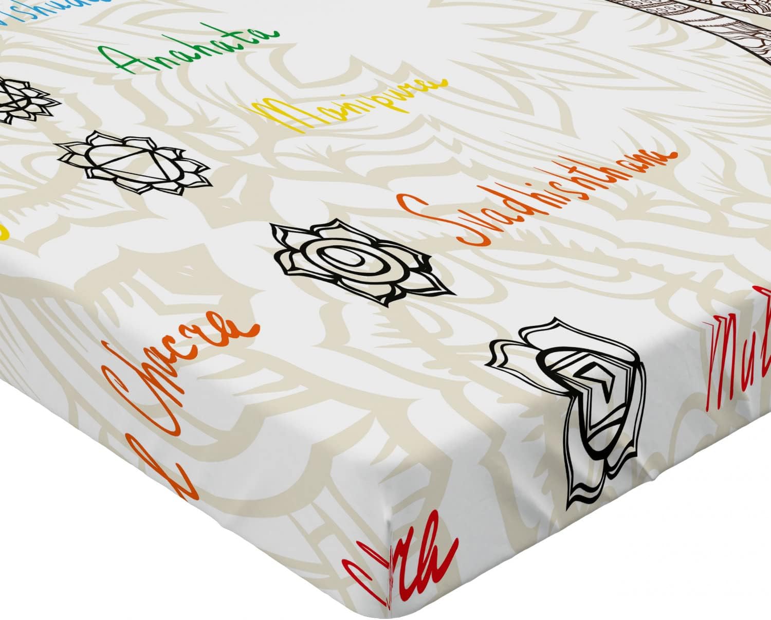 Ambesonne Multicolor California King Fitted Sheet