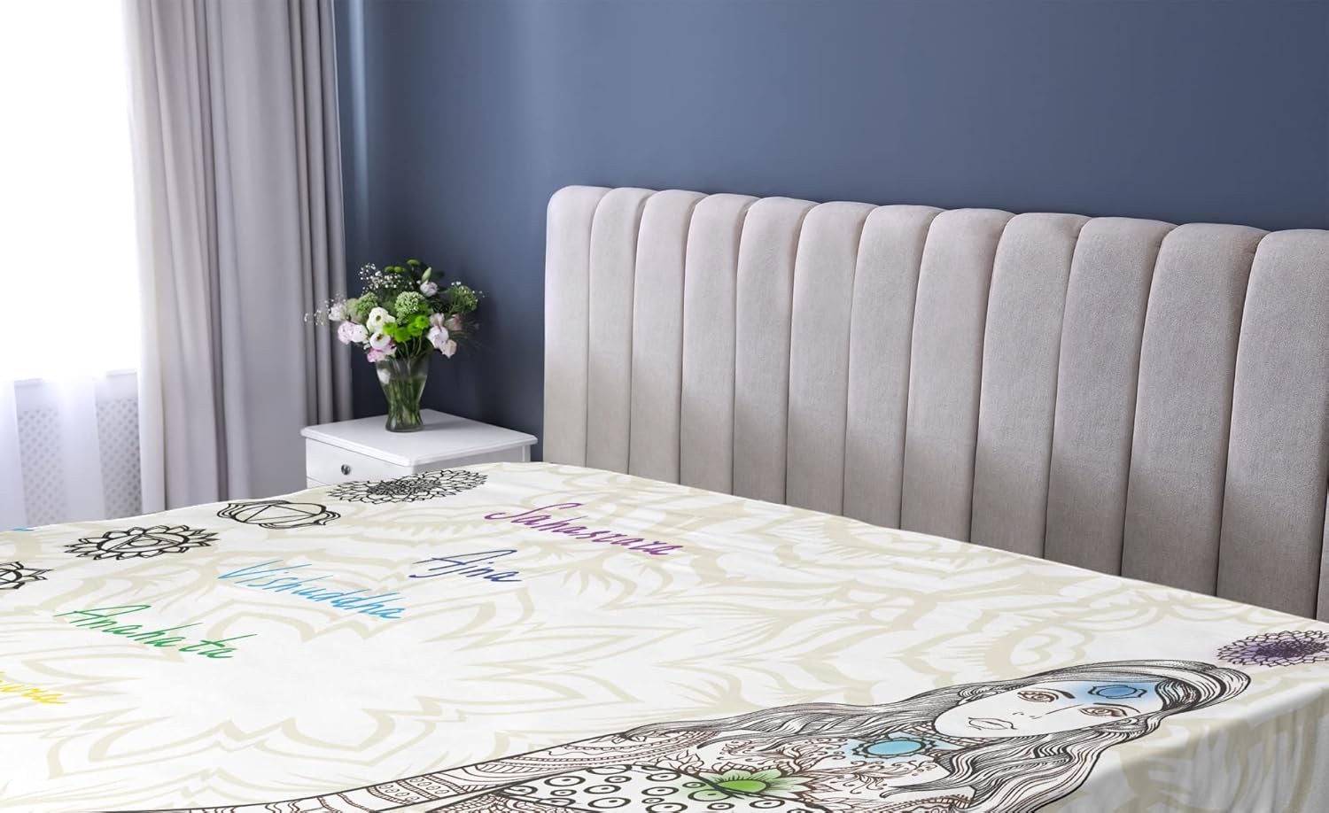 Ambesonne Multicolor California King Fitted Sheet