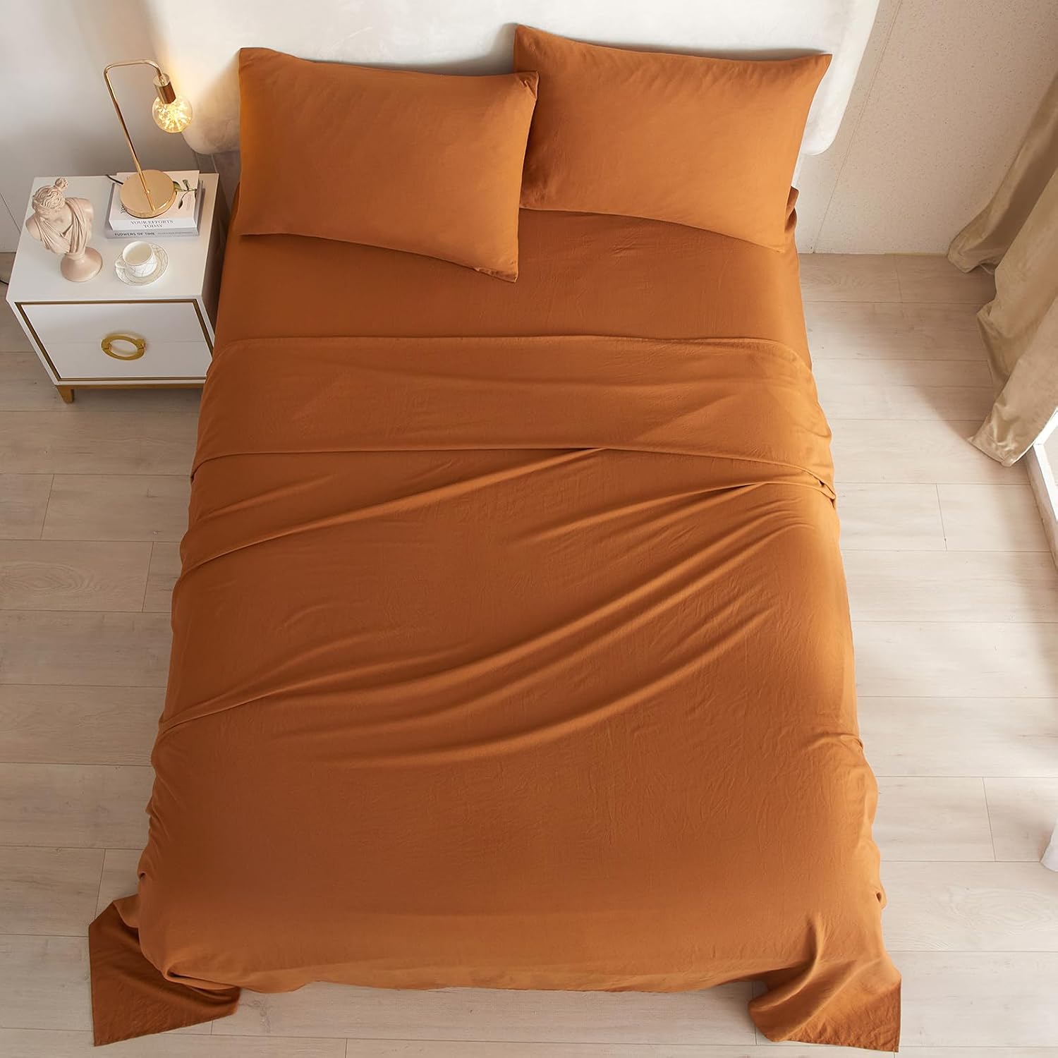 HighBuy Pumpkin Twin XL Cooling Sheet Set