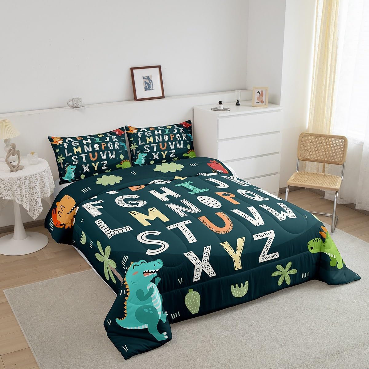 Feelyou Alphabet Kids Comforter Set Twin Size
