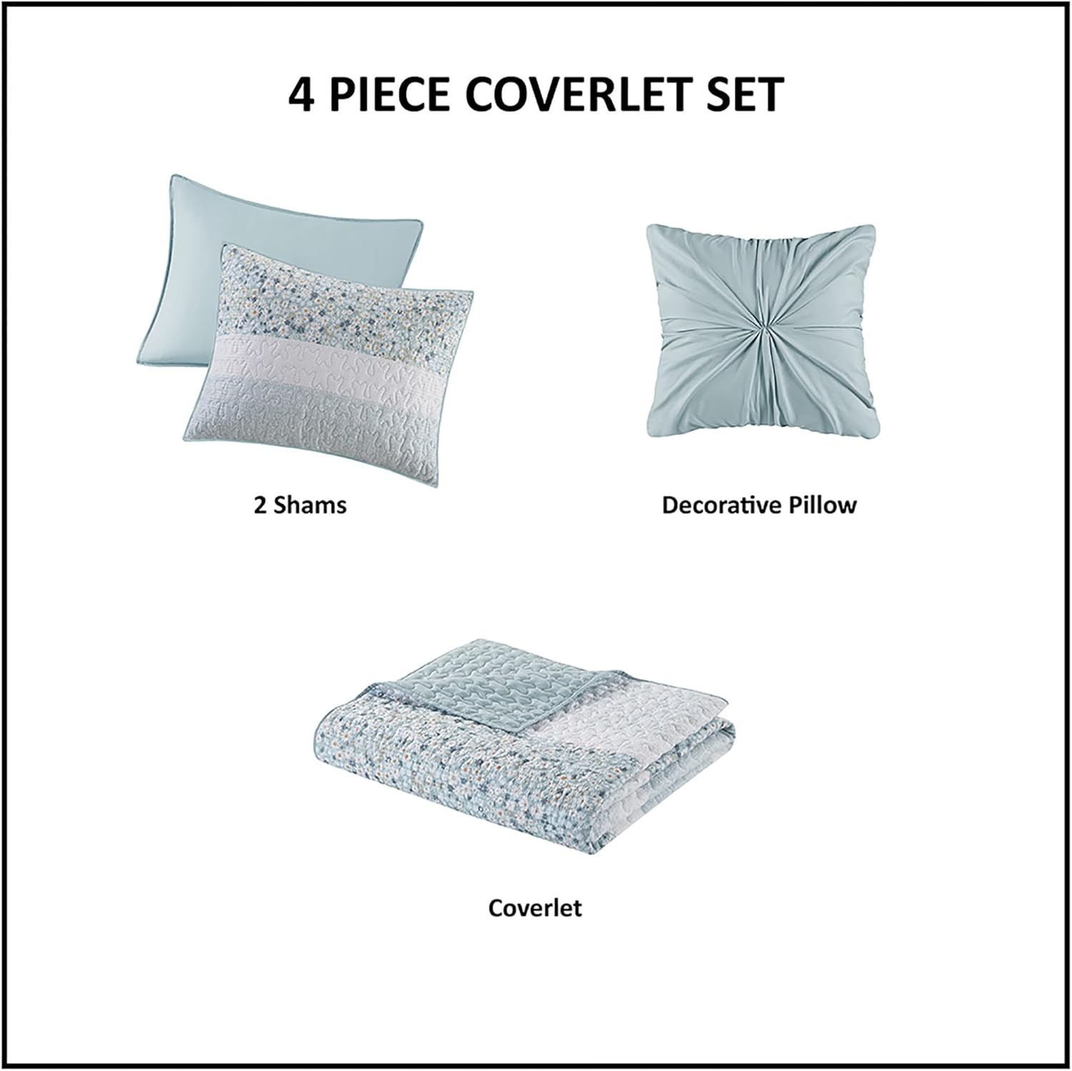 Madison Park Queen Quilt Set with Throw Pillow